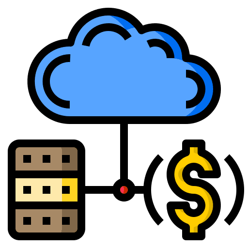 Cloud recovery data files icon Cloud recovery data files icon