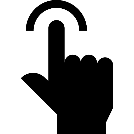 Easy use to click gesture icon