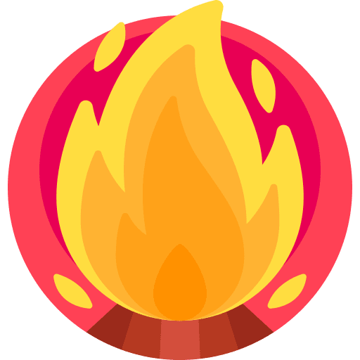 Bonfire flame holidays fire icon