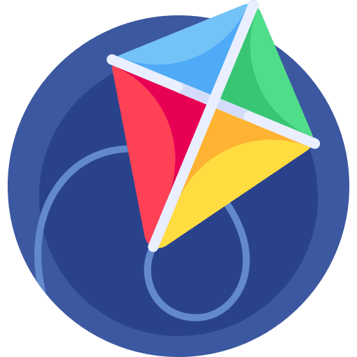 Kite kite entertainment toy icon