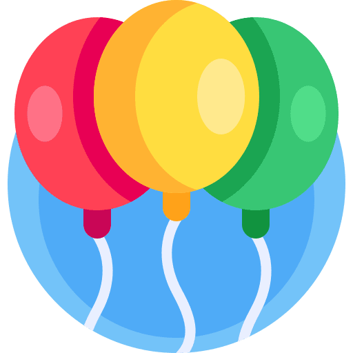 Balloons birthday and party entertainment birthday icon Balloons birthday and party entertainment birthday icon