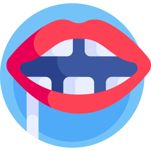 Lips body part fake festa junina icon Lips body part fake festa junina icon