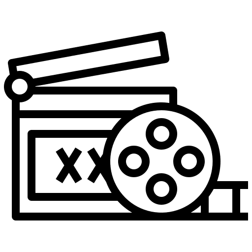 Film video photographic film clapper icon Film video photographic film clapper icon