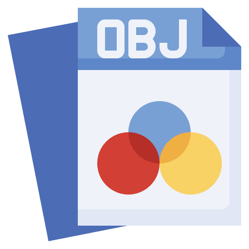 Obj file obj format extension object file icon