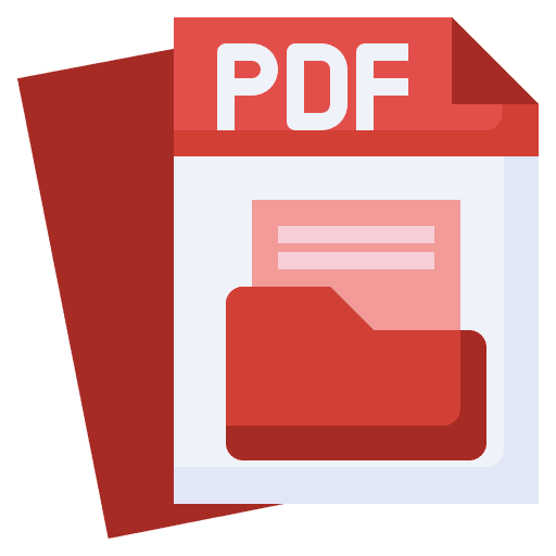 Pdf files and folders document symbol icon