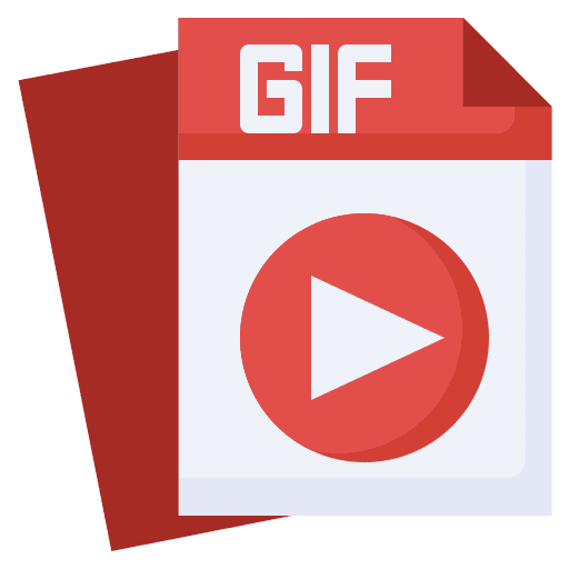 Gif files and folders file multimedia icon Gif files and folders file multimedia icon