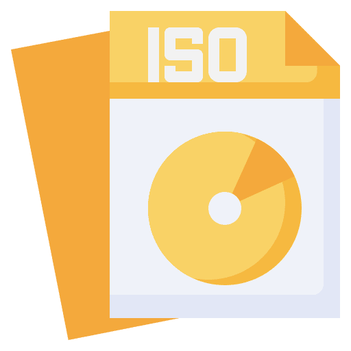 Iso format file extension icon Iso format file extension icon