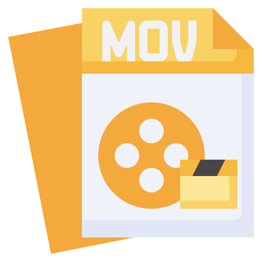 Mov file files and folders video format icon Mov file files and folders video format icon