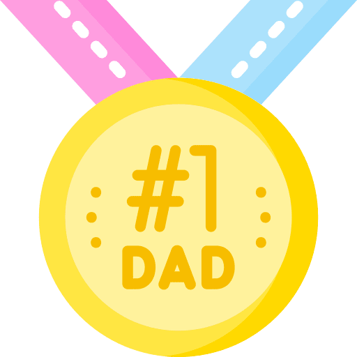 Medal emblem best dad badge icon Medal emblem best dad badge icon