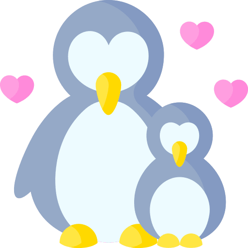 Penguins wild life dad animal icon