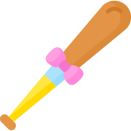 Baseball bat game present gift icon Baseball bat game present gift icon