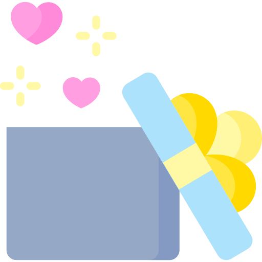 Present gift surprise ribbon icon Present gift surprise ribbon icon