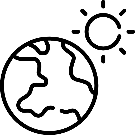 Earth global warming earth sun icon Earth global warming earth sun icon