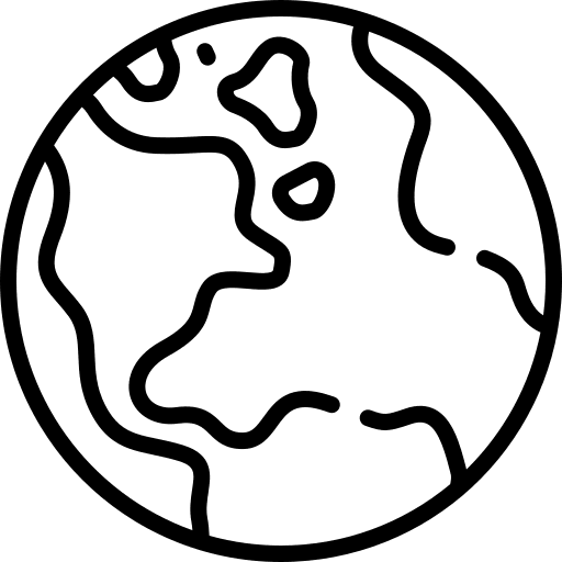 Earth planet space planet earth icon