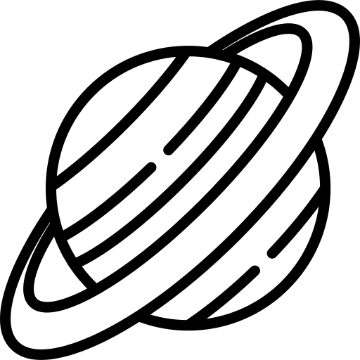 Planet miscellaneous astronomy galaxy icon