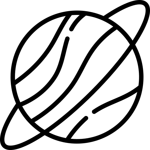 Planet neptune planet solar system icon