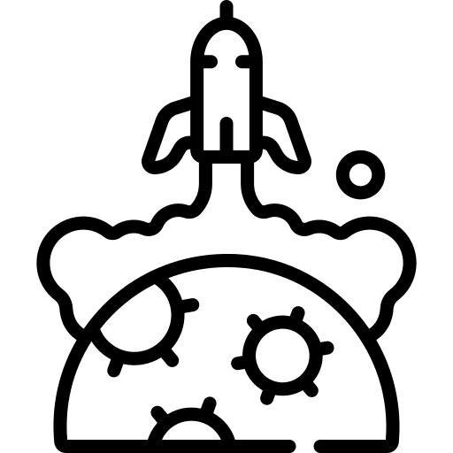 Rocket miscellaneous shuttle transportation icon Rocket miscellaneous shuttle transportation icon