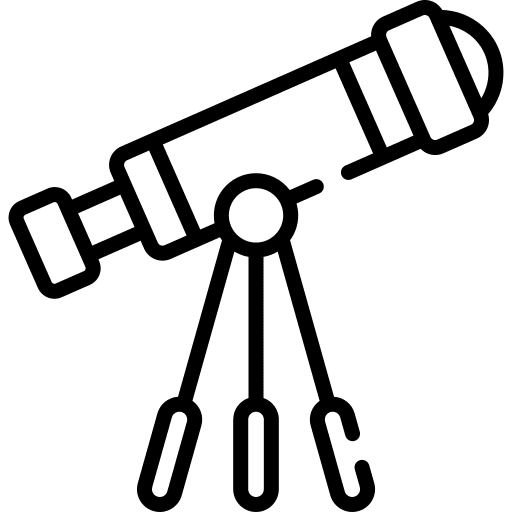 Telescope education miscellaneous astronomy icon Telescope education miscellaneous astronomy icon