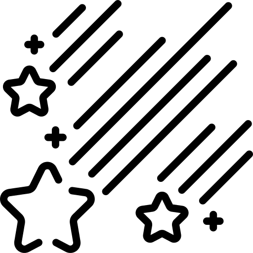 Falling star meteor universe night icon Falling star meteor universe night icon