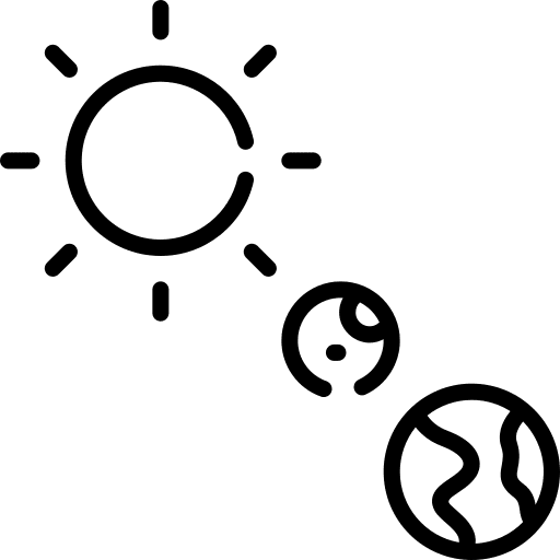 Solar moon eclipse nature icon Solar moon eclipse nature icon