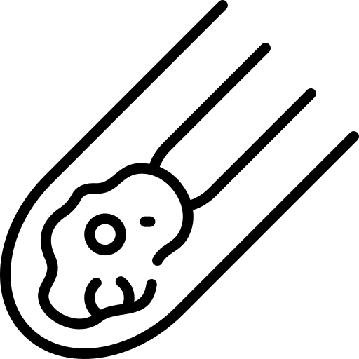 Asteroid falling miscellaneous impact icon Asteroid falling miscellaneous impact icon