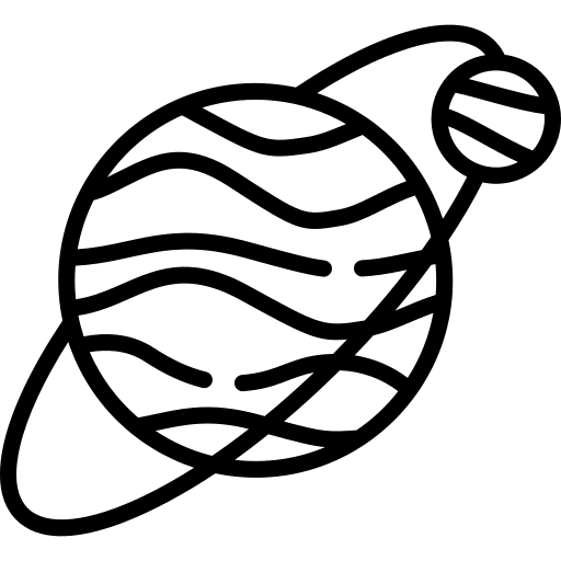 Planet solar system jupiter universe icon Planet solar system jupiter universe icon
