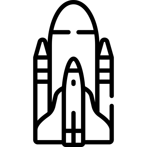 Space shuttle spacecraft transportation transport icon Space shuttle spacecraft transportation transport icon