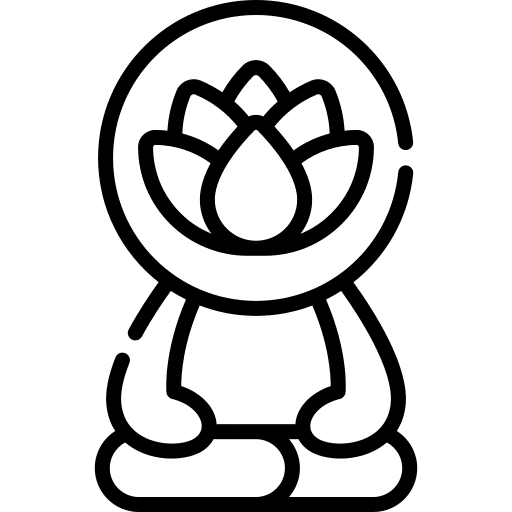 Mindfulness soul mental health wellness icon