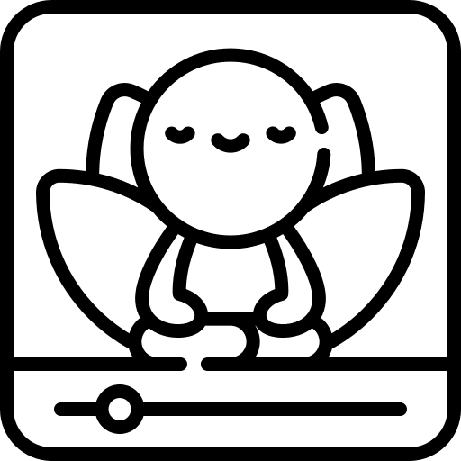 Yoga people tutorial multimedia icon