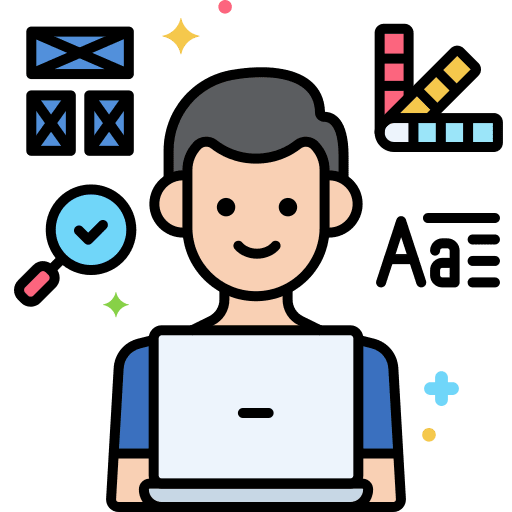 Designer software development designer website design icon