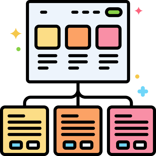 Page design dynamic networking page design icon