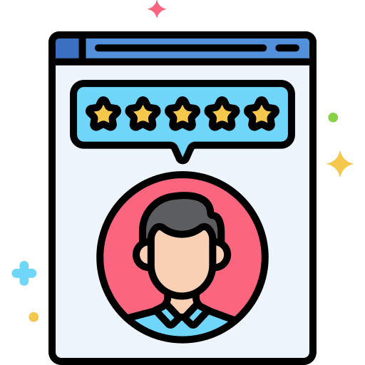 Customer review user customer review rating icon