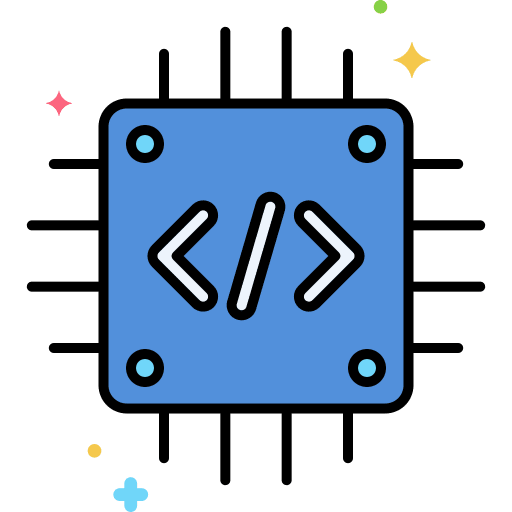 Embedded processor seo and web chip icon