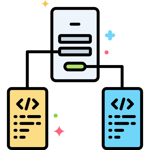Prototype prototype networking testing icon