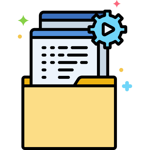 Task task files and folders software icon