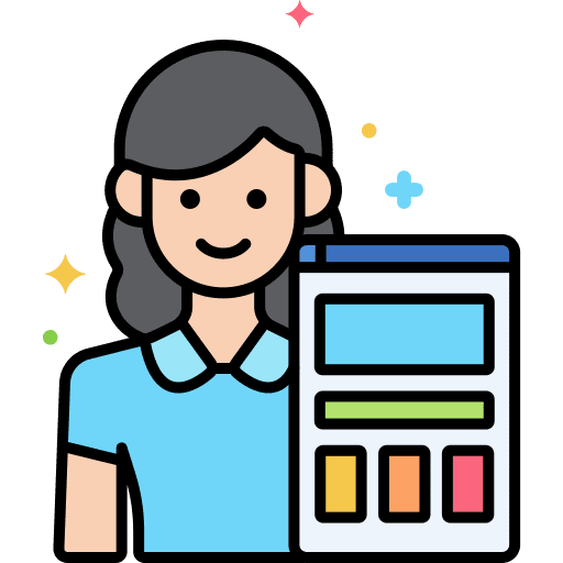 Front end developer professions and jobs web development icon