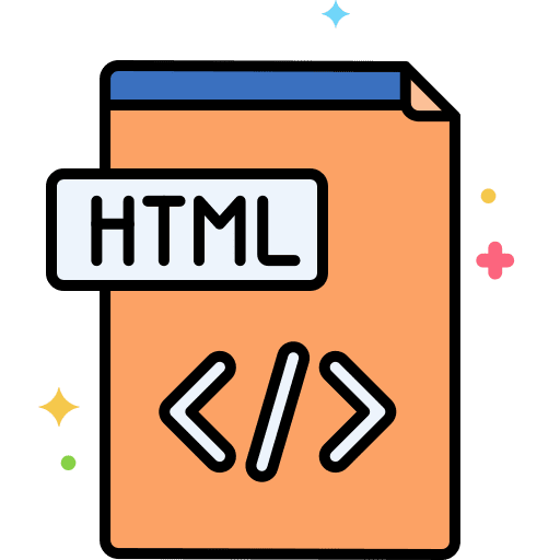 Html web coding web development html icon