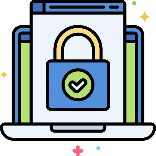 Security seo and web safe security icon