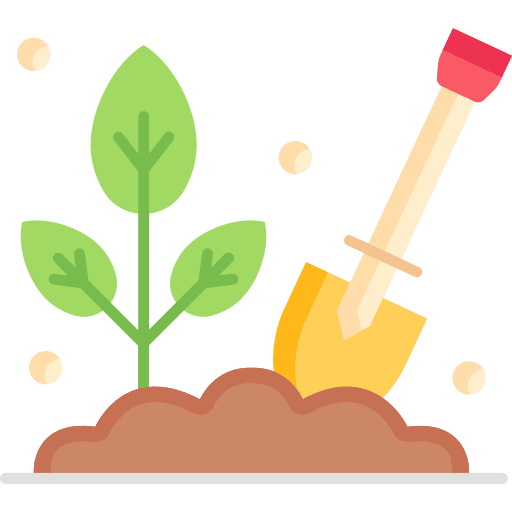Shovel organic fertilizer shovel icon