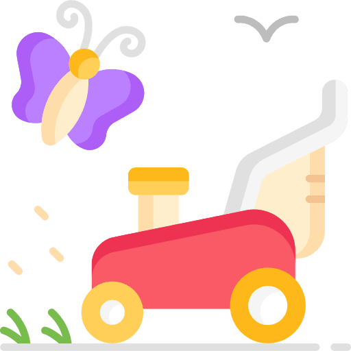 Lawn mower farming and gardening grass machine icon Lawn mower farming and gardening grass machine icon