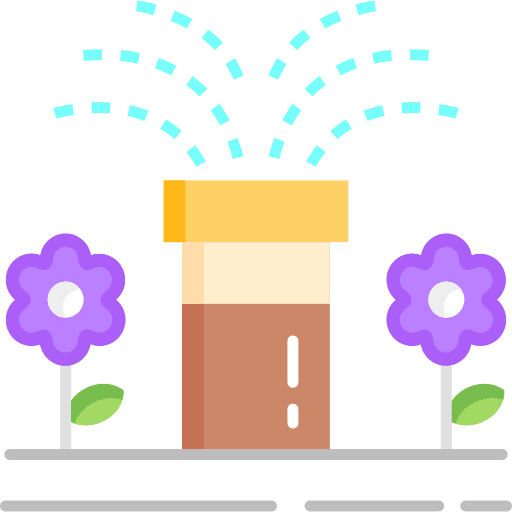 Sprinkler nature garden watering icon Sprinkler nature garden watering icon