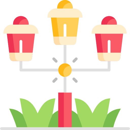 Street lamp garden illumination lamp post icon Street lamp garden illumination lamp post icon