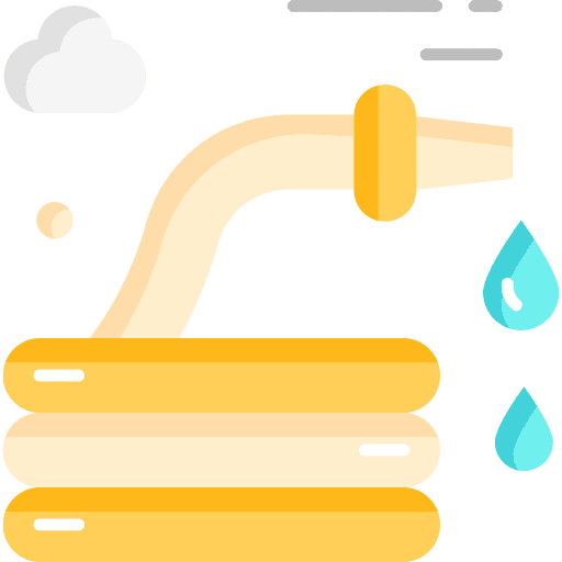 Water hose gardening tools farm watering tool icon Water hose gardening tools farm watering tool icon
