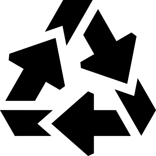 Recycling shapes and symbols recycle trash icon Recycling shapes and symbols recycle trash icon