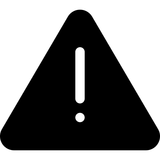 Danger caution triangle warning sign icon
