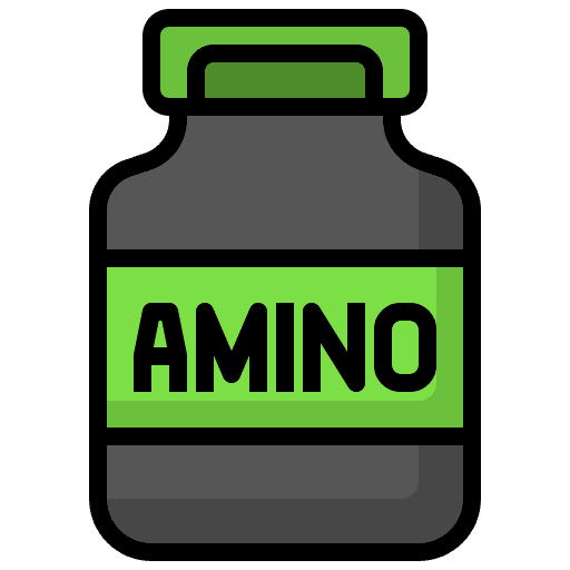 Amino acids amino acids protein powder organic icon