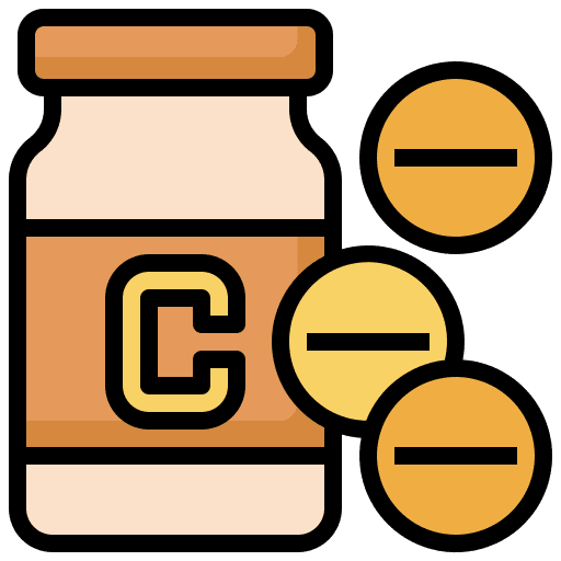 Vitamin c orange supplement pill icon Vitamin c orange supplement pill icon