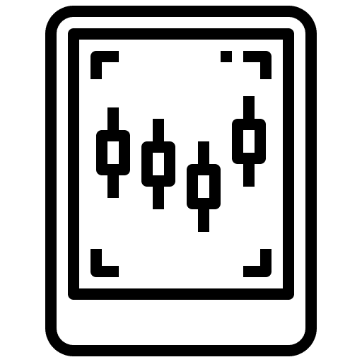 Ipad stock stock market purchase icon