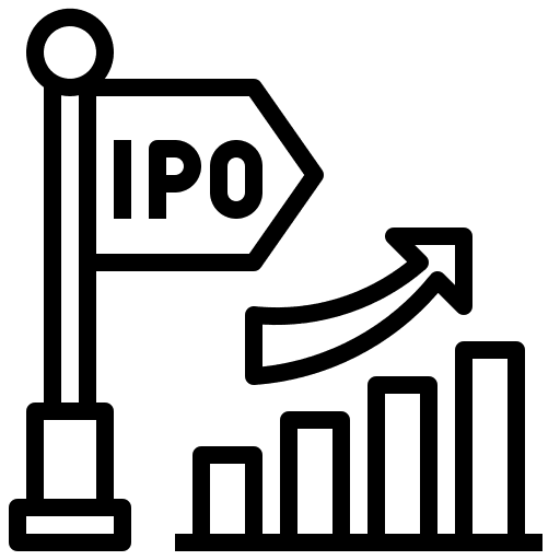 Ipo initial public offering ipo chart icon