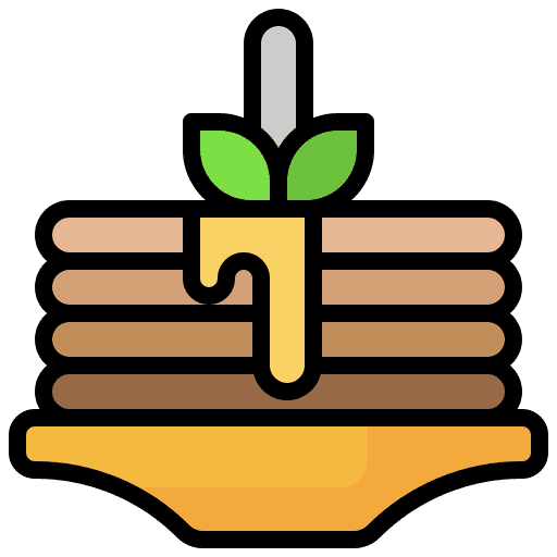 Pancake bakery pastry food icon Pancake bakery pastry food icon